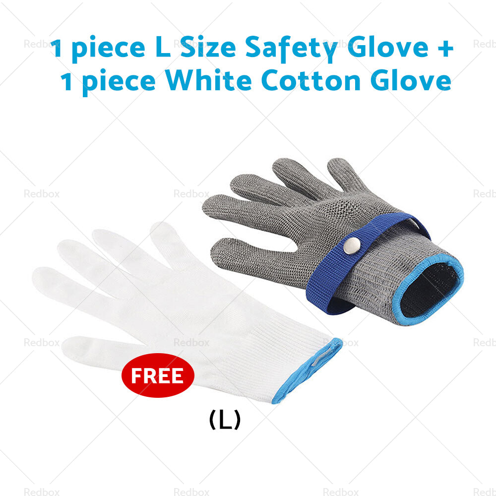 Safety Stainless Steel Cut Proof Stab Resistant Wire Metal Mesh Butcher Gloves