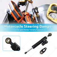 Suitable for Honda Yamaha Kawasaki Motorcycle CNC Steering Damper Stabilizer