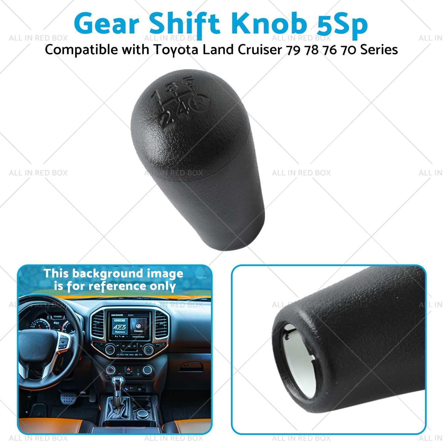 Gear Shift Knob 5Sp Suitable for Toyota Land Cruiser 70 79 78 76 Series VDJ HZJ