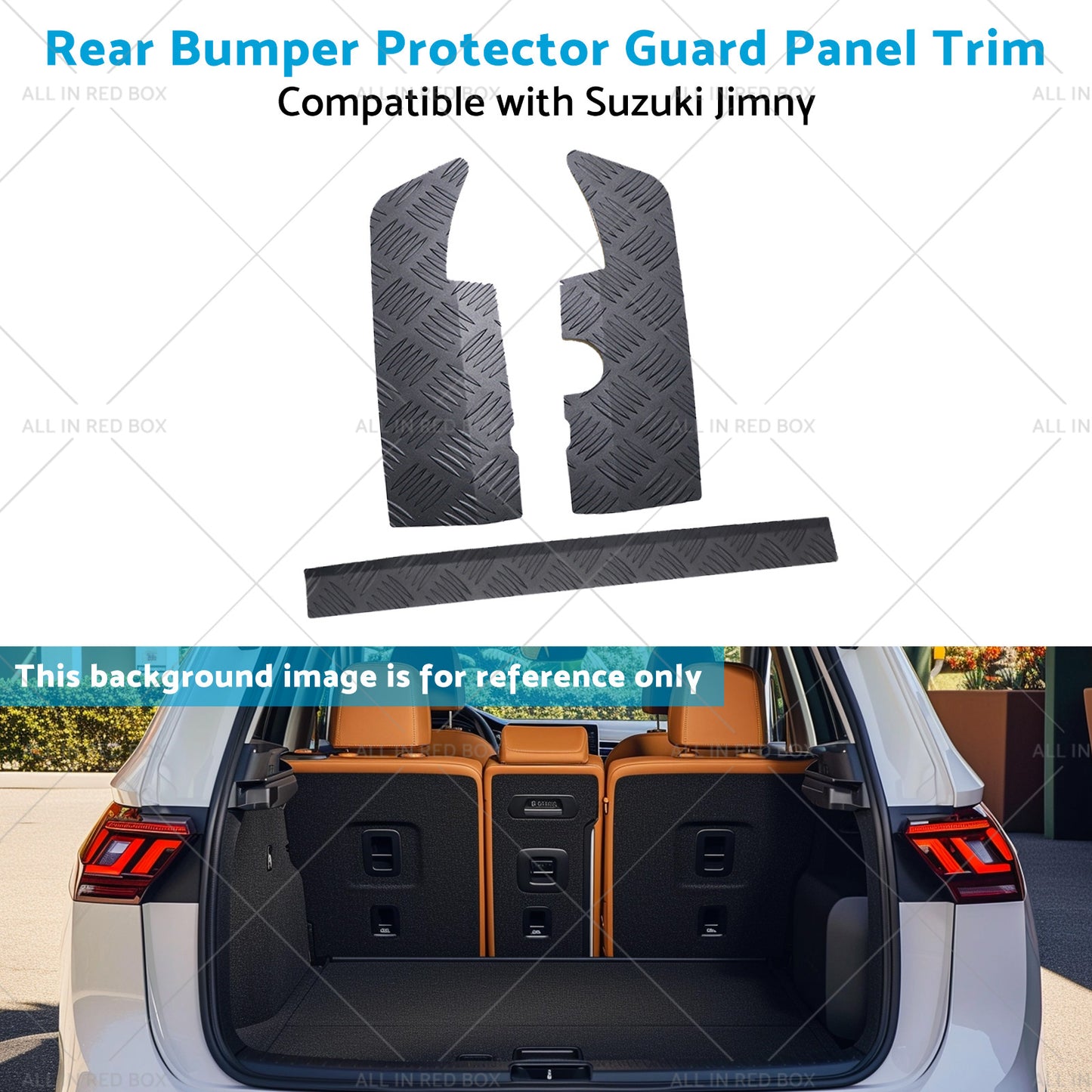 Bumper Protector Guard Panel Trim Alloy Rear Suitable for Suzuki Jimny 19-23