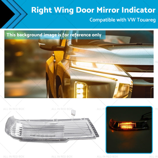 Front Right Wing Door Mirror Indicator Suitable for VW Touareg 7L 09 or 03-11 or 06