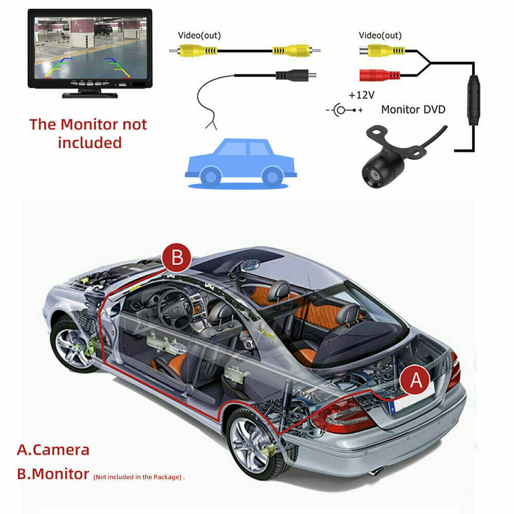 170¡ã Car Reverse Camera Waterproof Rear View Backup Parking With IR Night Vision