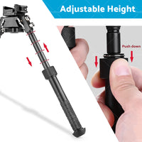 360° Swivel QD Tactical 6. 5 to9  Rail Pistol Hunting Shooting Rifle Bipod Mount