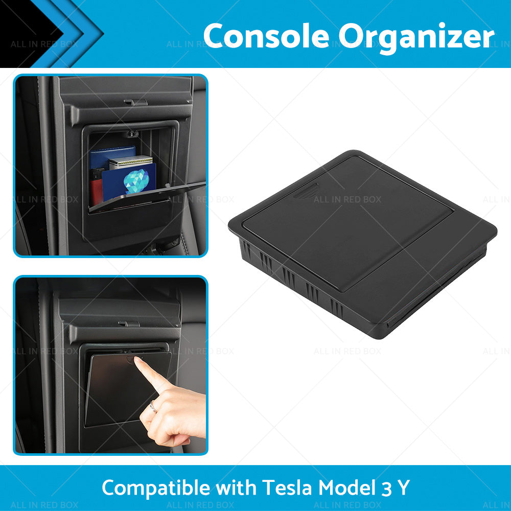 Console Organizer Tray Armrest Hidden Storage Box Suitable for Tesla Model 3 Y