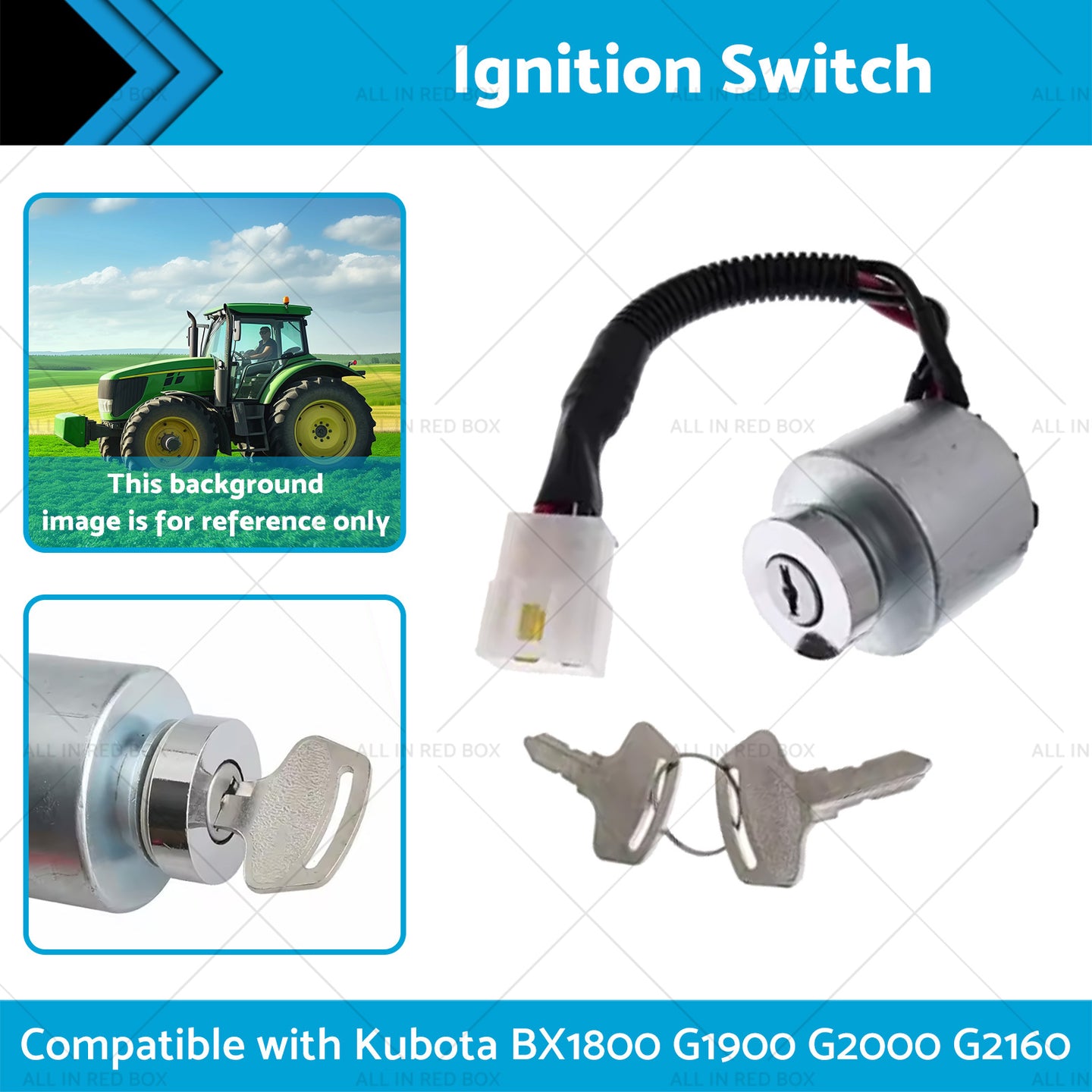 {{ Ignition Switch 66101-55200 Suitable for Kubota BX1800 G1900 G2000 66101-55200 }} - Buy Car Parts Online at {{ Kaka Auto Parts }}.