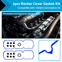 2x Rocker Cover Gasket Kit Suitable for Holden Commodore VG VQ VN VP V6 3.8L