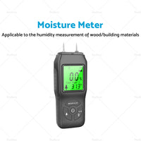 2-Pin Digital LCD Moisture Meter Damp Detector Wood Humidity CaravanTester Tool