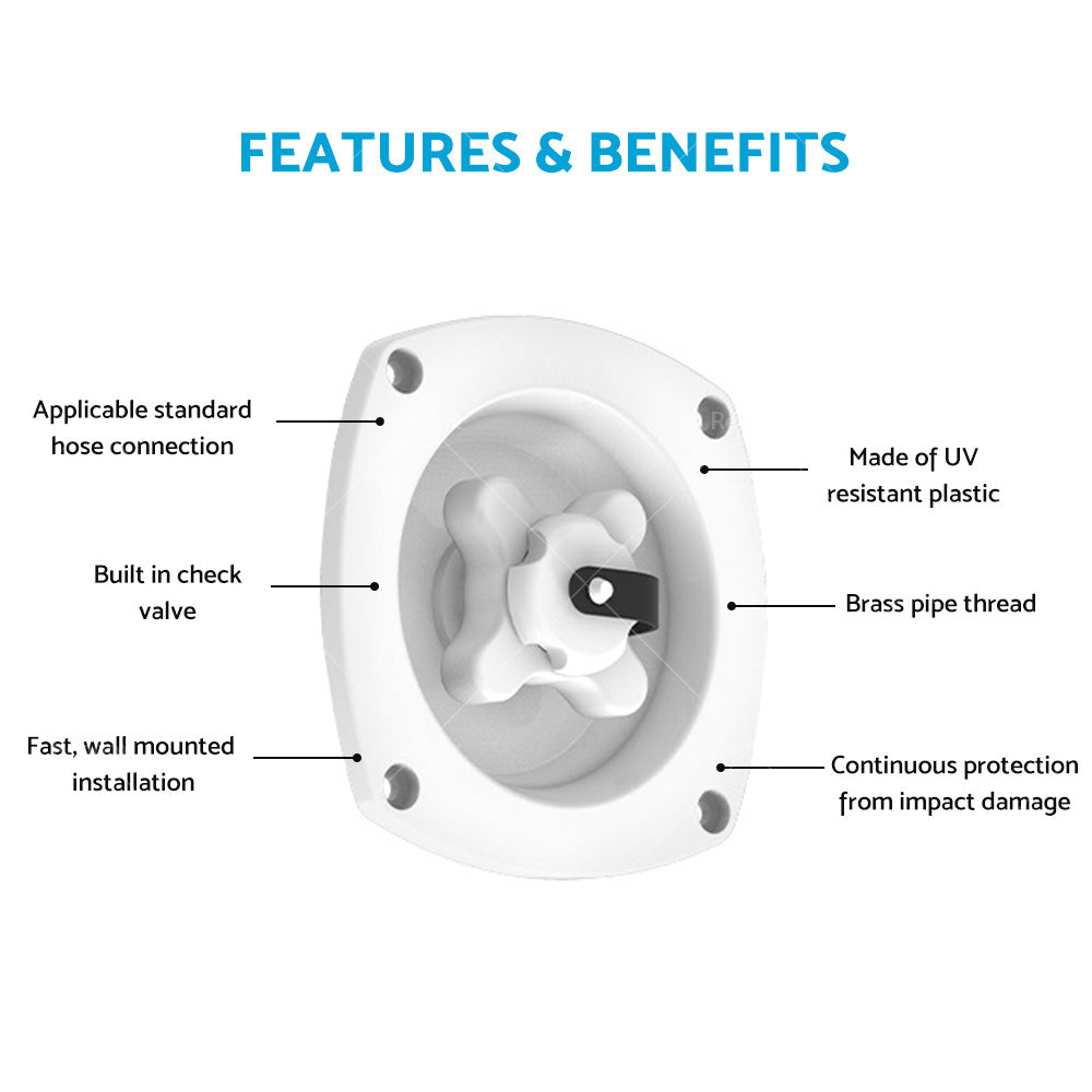 White Water Inlet with Pressure Regulator Filler Entry Fits For Caravan RV Boat
