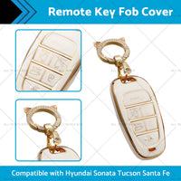 TPU 6Button Car Remote Key Fob Cover Suitable For Hyundai Sonata Tucson Santa Fe