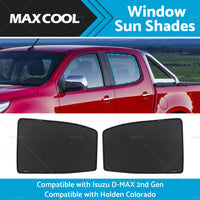 2PCS Rear LH RH Window Sun Shade Suitable  for Holden Colorado RG 2012-2020