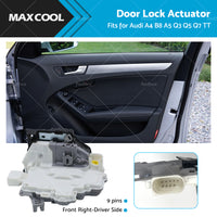 Front Right Door Lock Actuator 8J2837016A For Audi A4 A5 Q3 Q5 Q7 TT VW Touareg