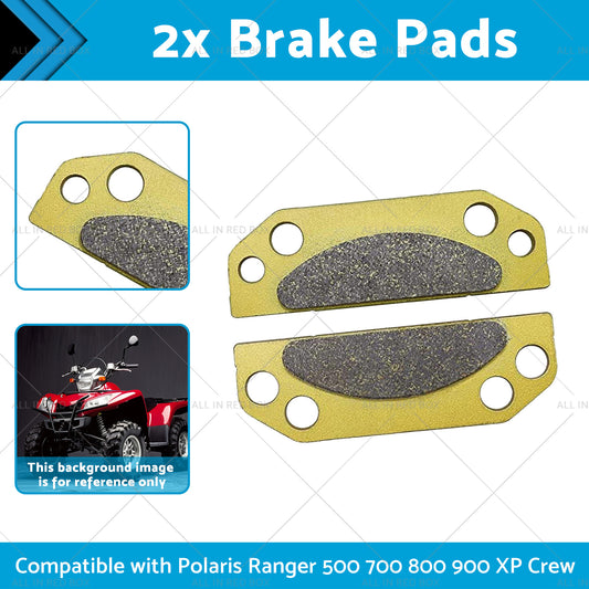 2x Brake Pads Suitable for 2203147 05-15 Polaris Ranger 500 700 800 900 XP Crew