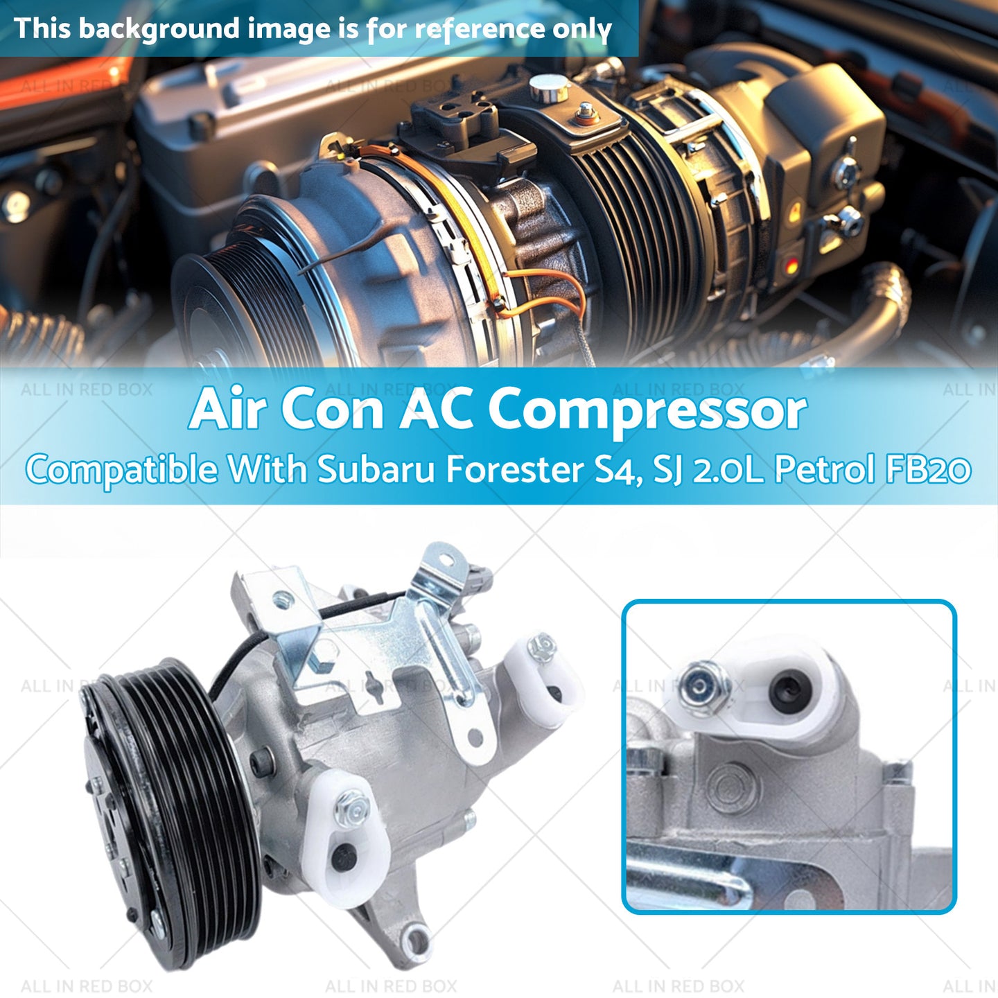 {{ Air Conditioning Compressor Suitable for Subaru Forester S4, SJ 2.0L Petrol FB20 }} - Buy Car Parts Online at {{ Kaka Auto Parts }}.