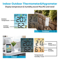 Hygrometer Thermometer Digital Temperature Humidity Meter LCD Display Wireless