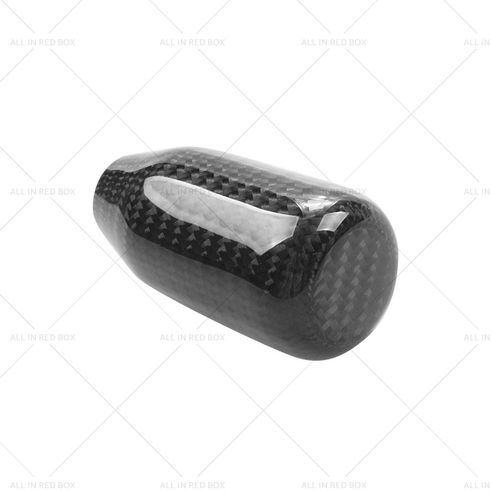 100percent Real Carbon Fiber Universal Car Gear Shift Knob Shifter with Adapter Black