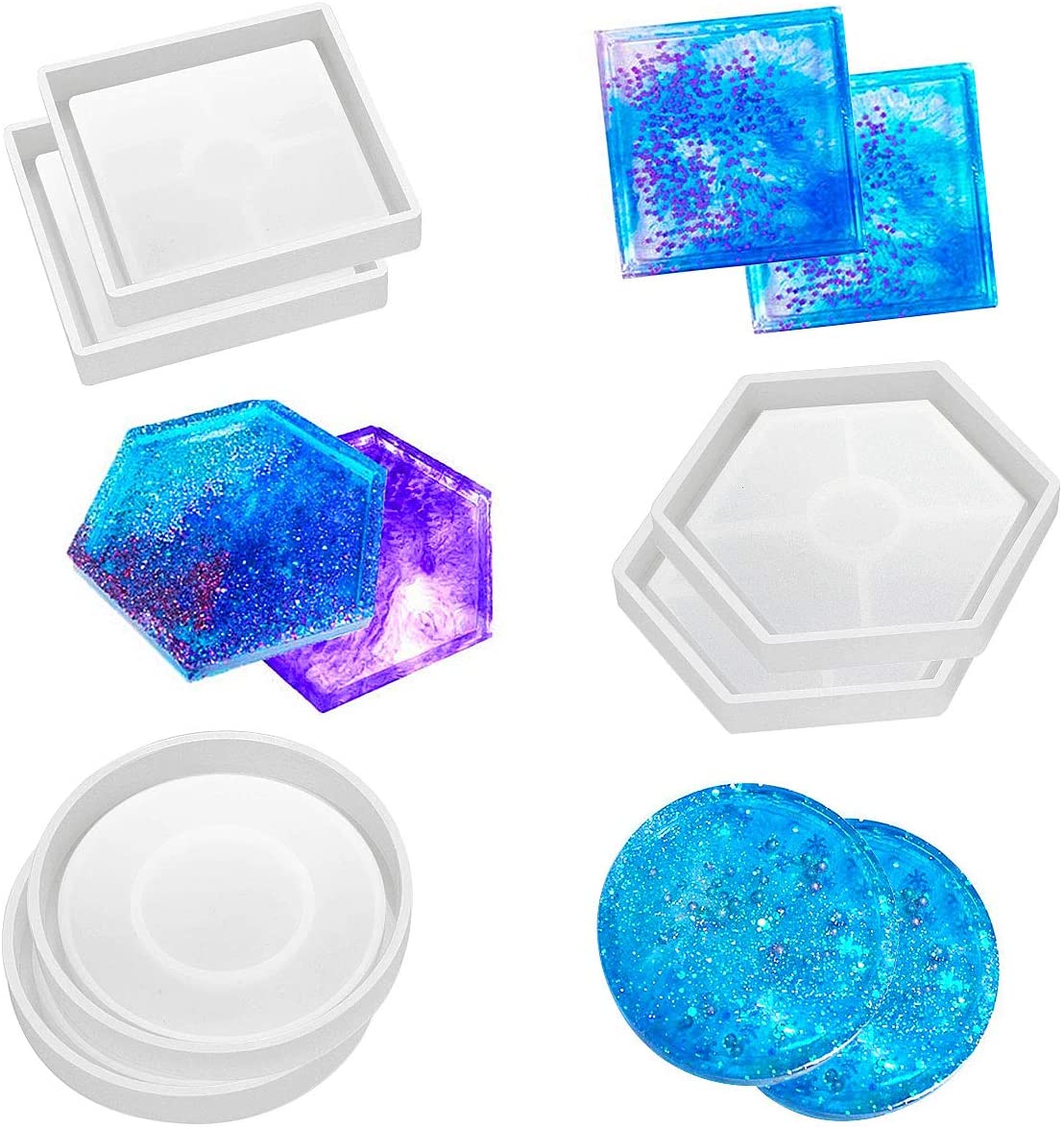 Epoxy Resin Clear UV Ultra Casting Color Pigment Paste Silicone Mold Liquid AB