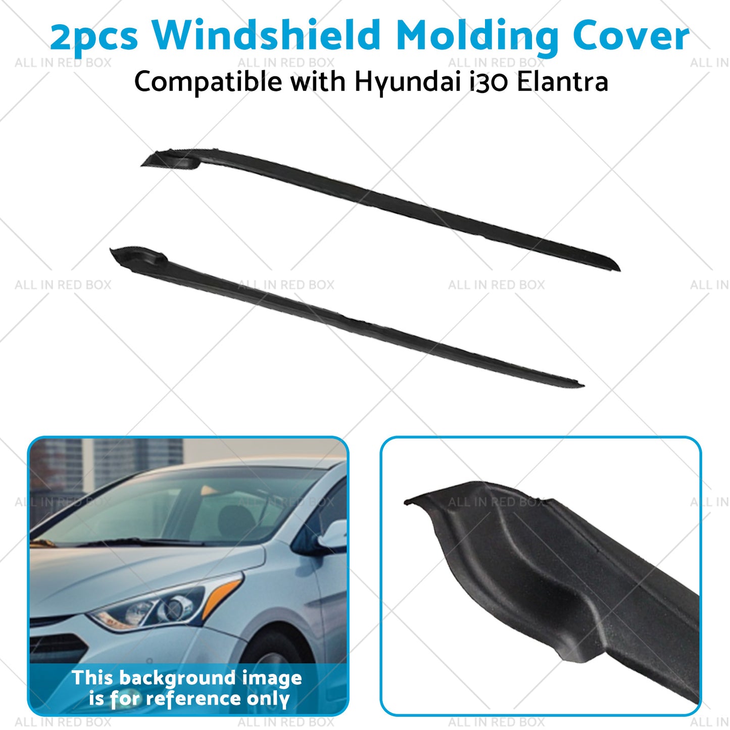 Front Windshield Molding Garnish Side Pillar Cover Suitable for Hyundai I30