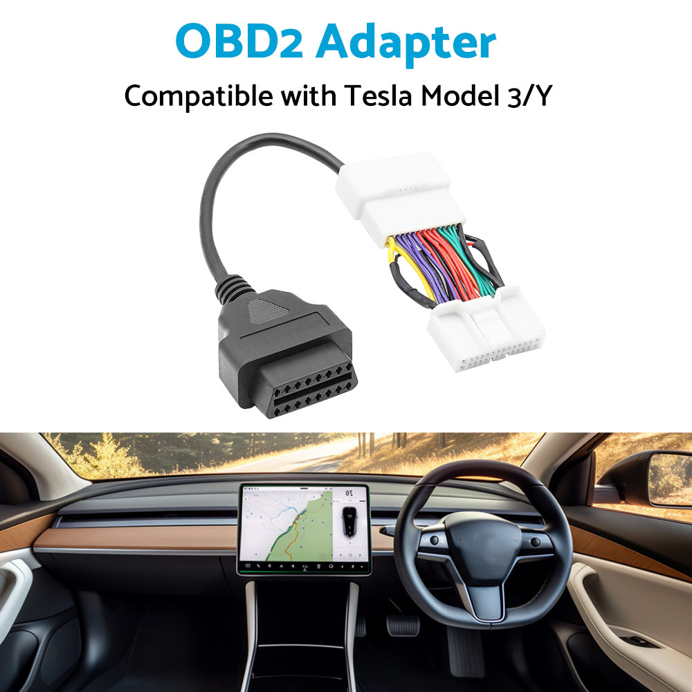 OBD2 Adapter For Scan All OBD2 Protocol Suitable for Tesla Model 3 Model Y 2019-