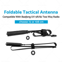 Foldable Tactical Antenna SMA-Female Suitable For Baofeng UV-5R/82 Two Way Radio