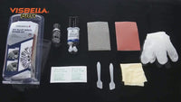 Visbella Silver Alloy Wheel Rim Scratch Repair Kit Tool Set Suitable For Car Kerb Damage